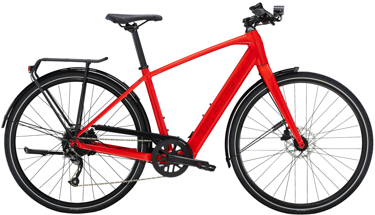 Trek 2023 FX+ 2 Hybrid Electric Bike L - 28 WHEEL VIPER RED