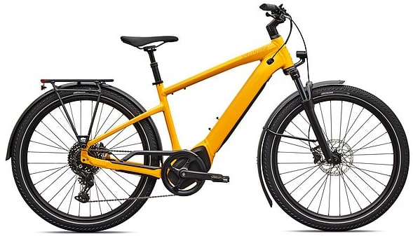 Specialized 2026 Turbo Vado 4.0 Electric Hybrid Bike S GLOSS CALIFORNIA SUNSHINE / ORANGE ZEST - Cycles UK