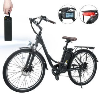 U2 Commuter Step-Thru Electric Bike - U2 Black(65 Miles)