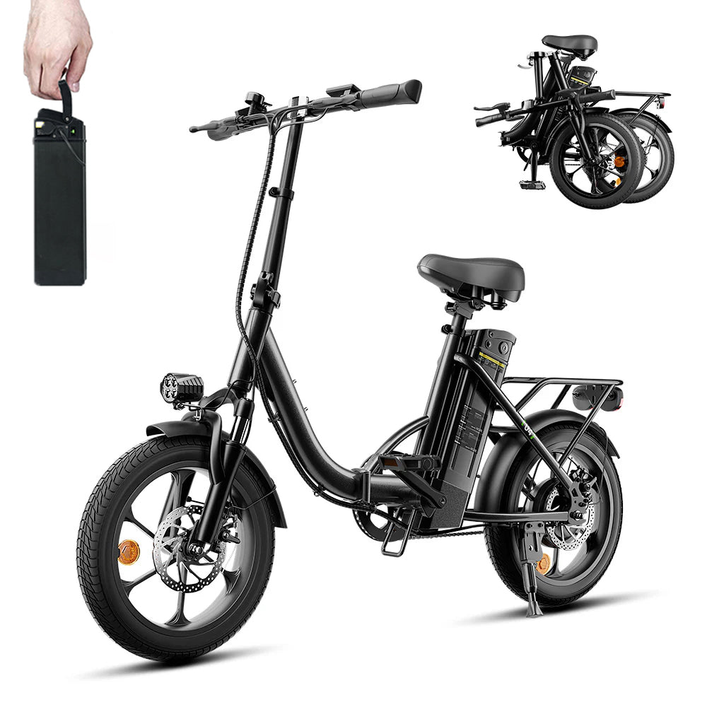U4 Low Step Through Foldable Electric Bike - U4 Black