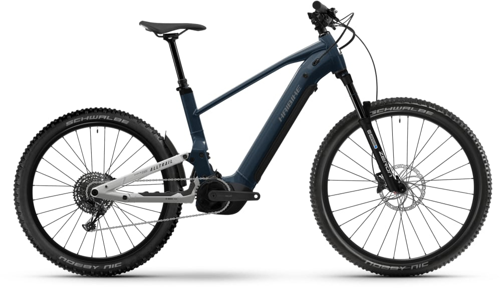 Haibike 2026 ALLTRAIL 4 Full Suspension Electric Mountain Bike L Blue - Cycles UK