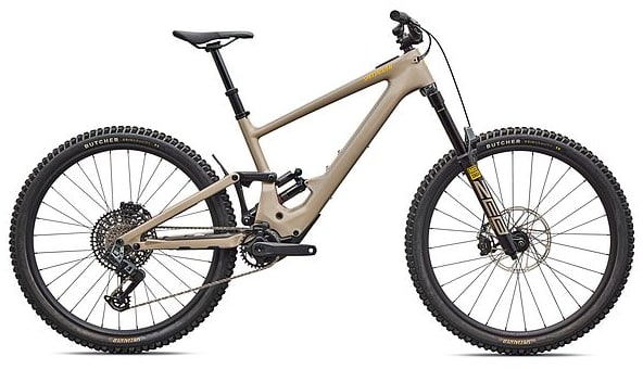 Specialized 2026 Turbo Kenevo SL 2 Expert Full Suspension Electric Mountain Bike S5 SANDSTONE METALLIC / CALIFORNIA SUNSHINE - Cycles UK