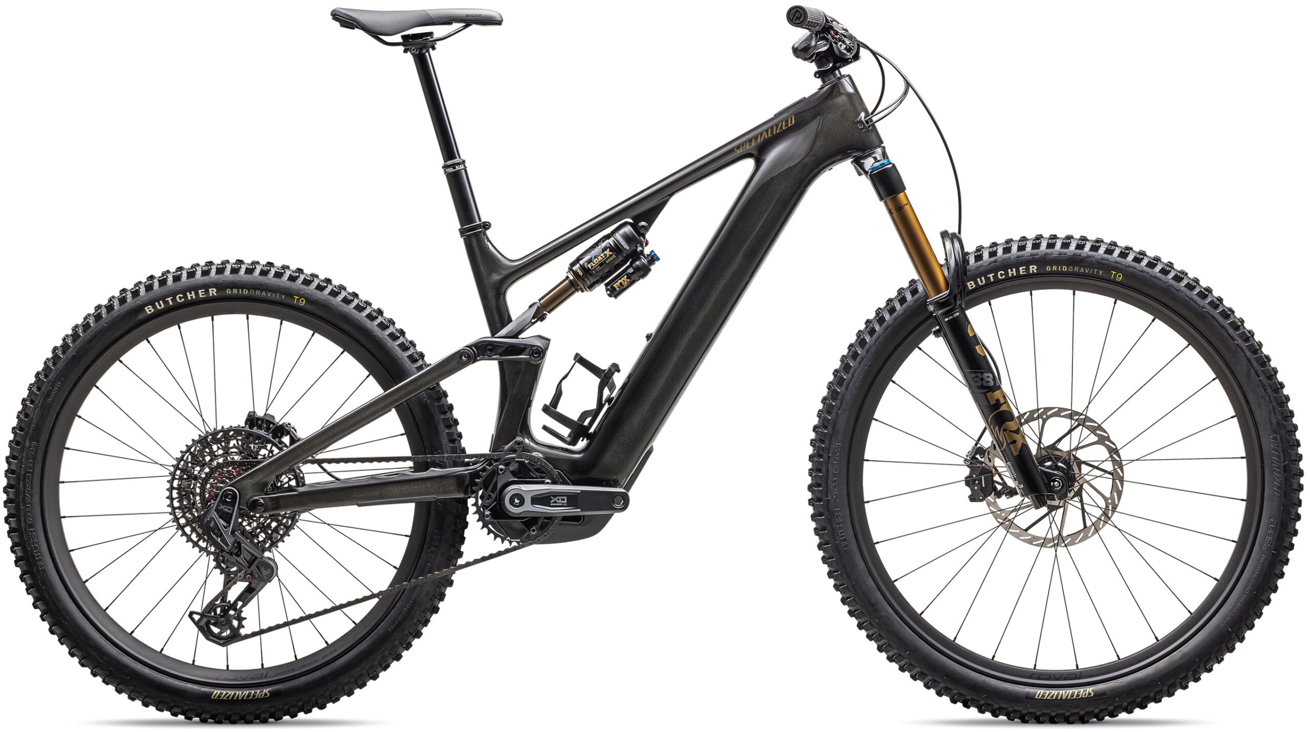 Specialized 2026 Turbo Levo 4 Pro Electric Full Suspension Mountain Bike S6 GLOSS METALLIC OBSIDIAN / BURNT GOLD METALLIC - Cycles UK