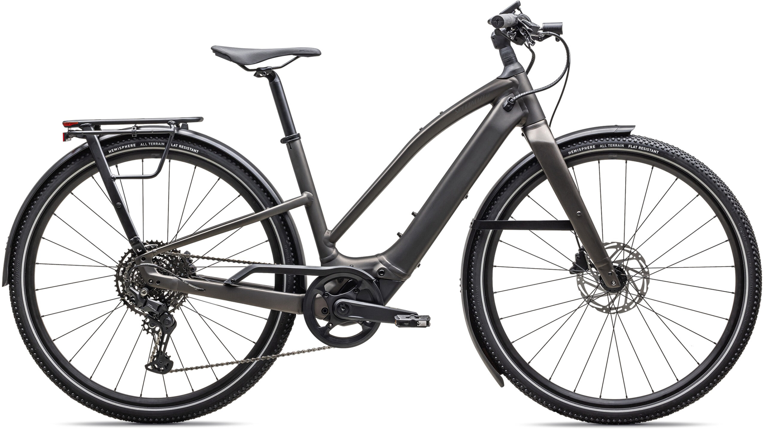 Specialized 2026 Turbo Vado SL 2 4.0 Step-Through Electric Hybrid Bike L Satin Gunmetal / Smoke Frost - Cycles UK