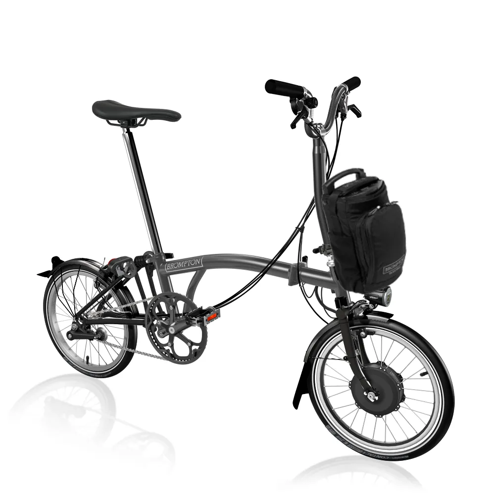 Brompton P-Line Urban Electric Mid Bar 2022 Midnight Black