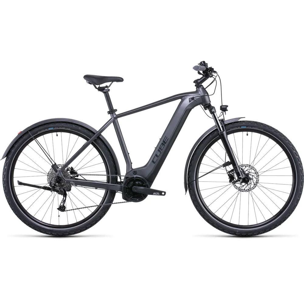 Cube Nuride Hybrid Performance 500 AllRoad Electric Bike 2022 Grey