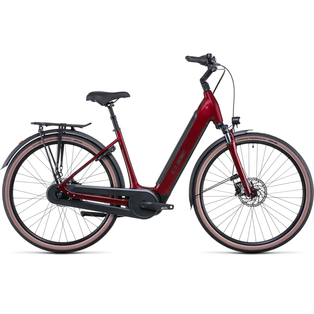 Cube Supreme Hybrid Pro 500 Easy Entry Electric bike 2022 Red/Black