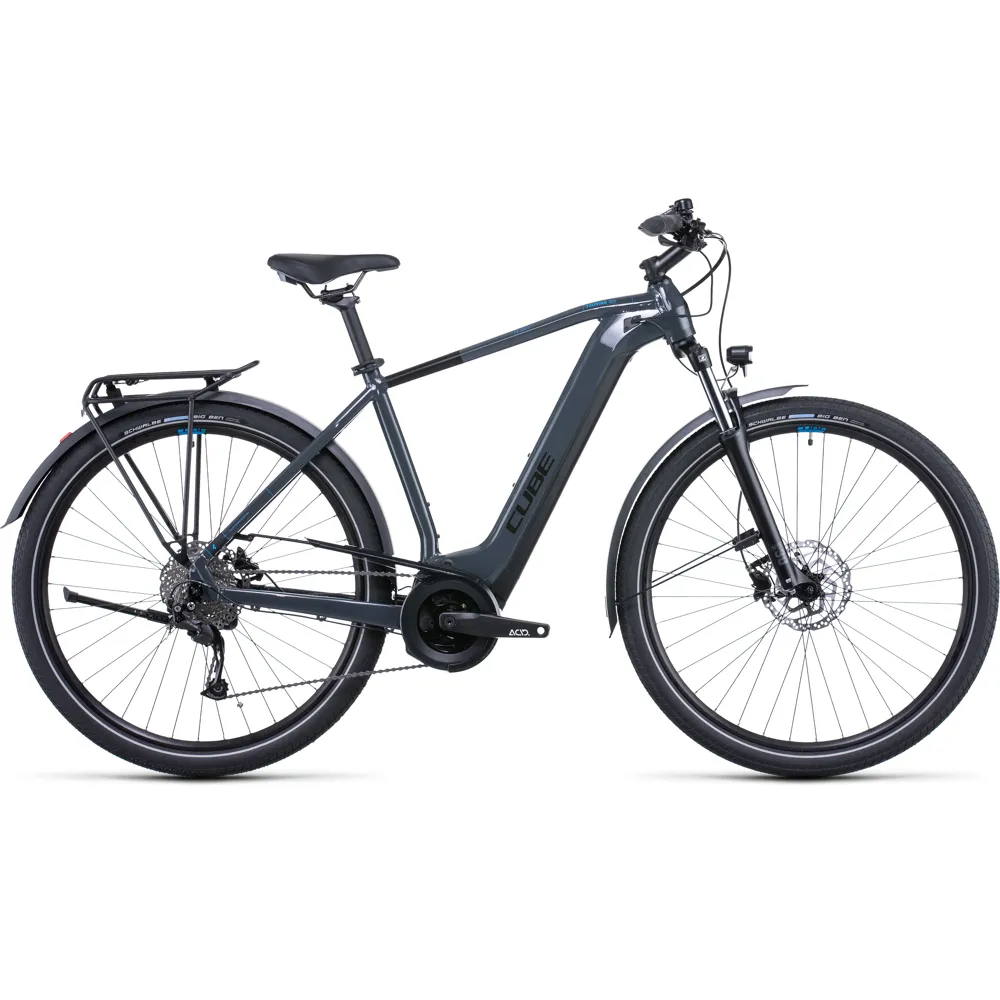 Cube Touring Hybrid One 400 Electric Bike 2022 Grey/Blue