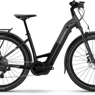 Haibike Trekking 6.5 Low Step Electric Trekking Bike LARGE / 50CM Black - Cycles UK