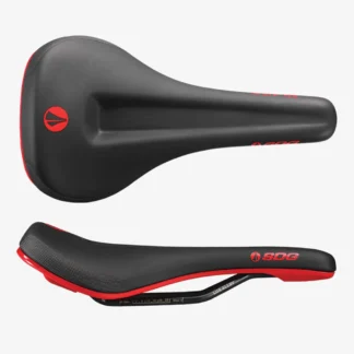 SDG Bel Air 3.0 Max Lux-Alloy Rail Saddle Black/Red