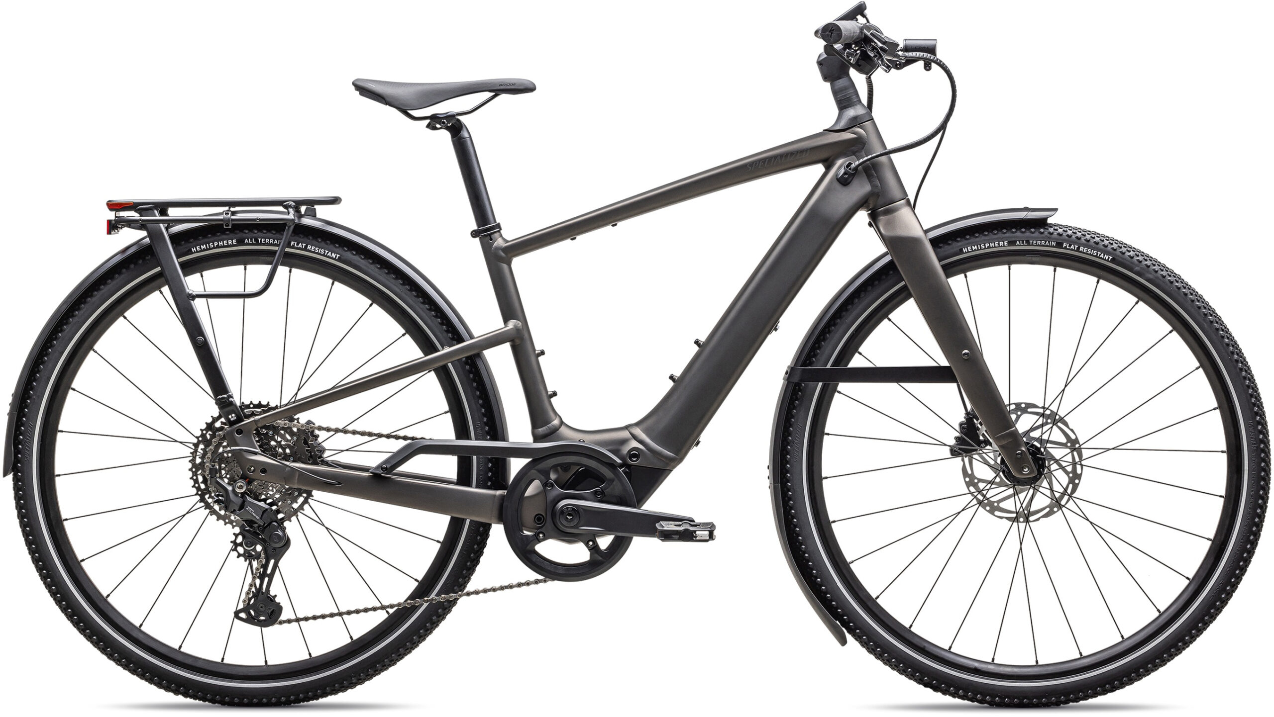 SPECIALIZED 2026 Vado SL 4.0 2 Electric Hybrid Bike Large SATIN GUNMETAL / SMOKE FROST - Cycles UK