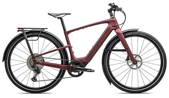 Specialized 2026 Turbo Vado SL 2 6.0 EQ Carbon Hybrid Electric Bike L Satin Red Sky / Red Onyx Frost - Cycles UK