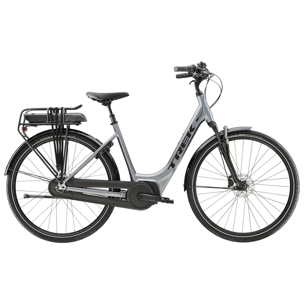 Trek District+ 2 Lowstep 400WH Electric Bike 2023 Galactic Grey