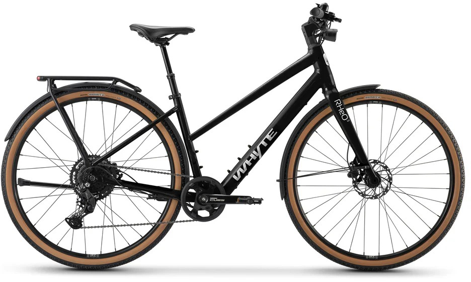 Whyte 2026 RHeO 3 ST Electric Hybrid Bike Medium Gloss black with silver - Cycles UK
